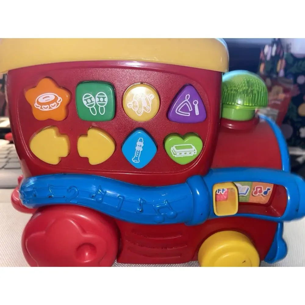 Vtech Musical Fun Choo Choo Train Engine Tested Works Plays Music Talks Lights